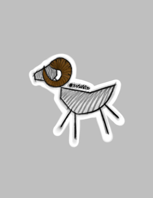 #BUSHKID Big Horn Sticker